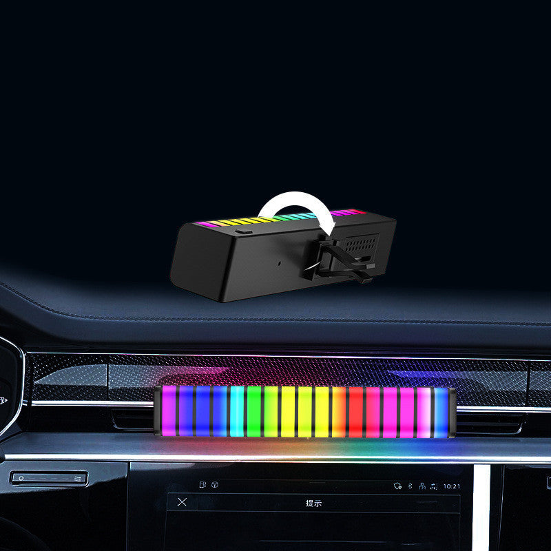 Musique de lumière d'ambiance de voiture rythmique à commande vocale