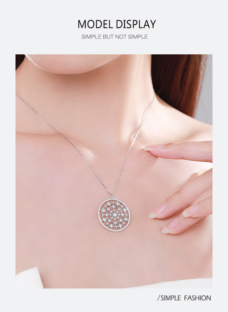 Fashion Circle Bubble Pendant Necklace For Women