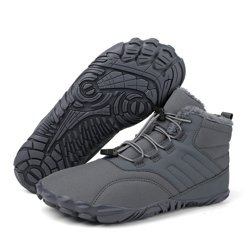 Bottes de neige pour Couple, doublées de polaire, imperméables, chaussures d'extérieur rembourrées en coton, antidérapantes, bottes d'hiver en coton