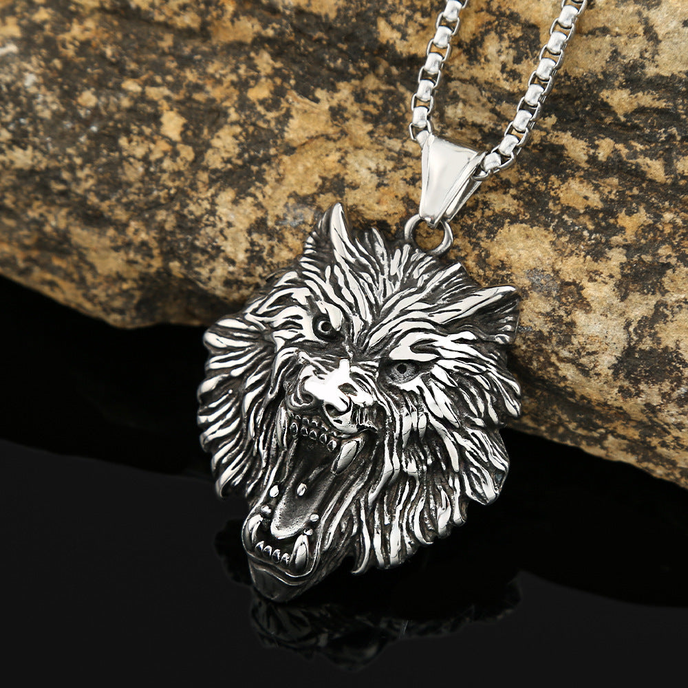 Power Style Personalized Stainless Steel Viking Hip Hop Retro Titanium Steel Men's Necklace