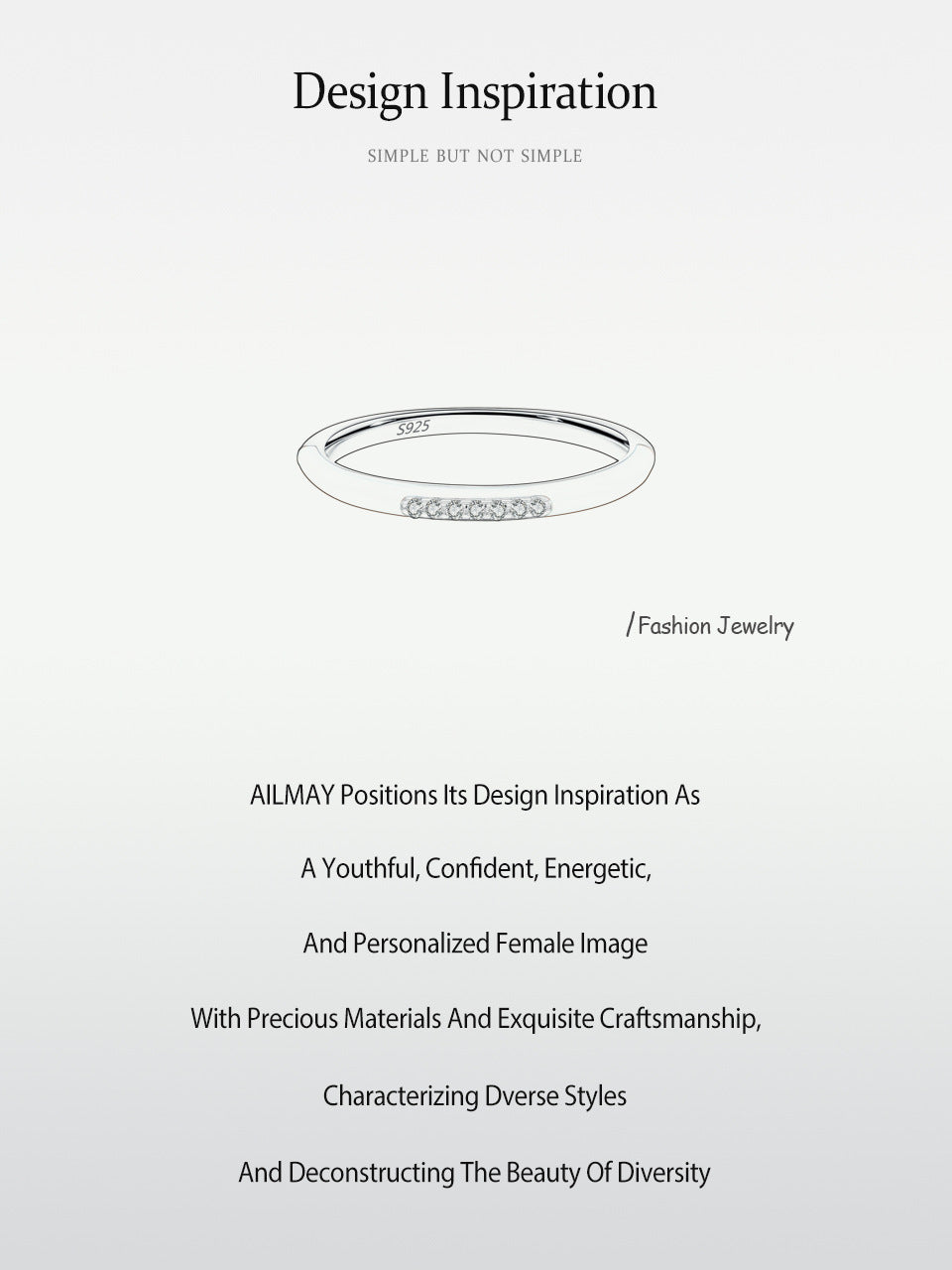 S925 Sterling Silver Blue Enamel Ring