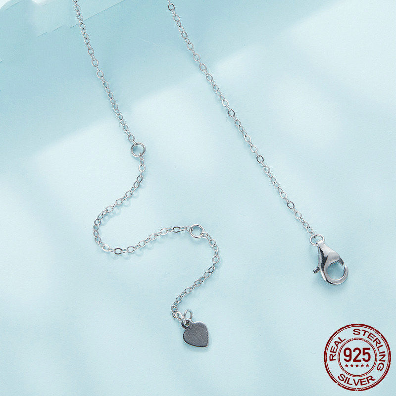 Collier en argent sterling S925 plaqué or blanc pour chien saucisse mignon