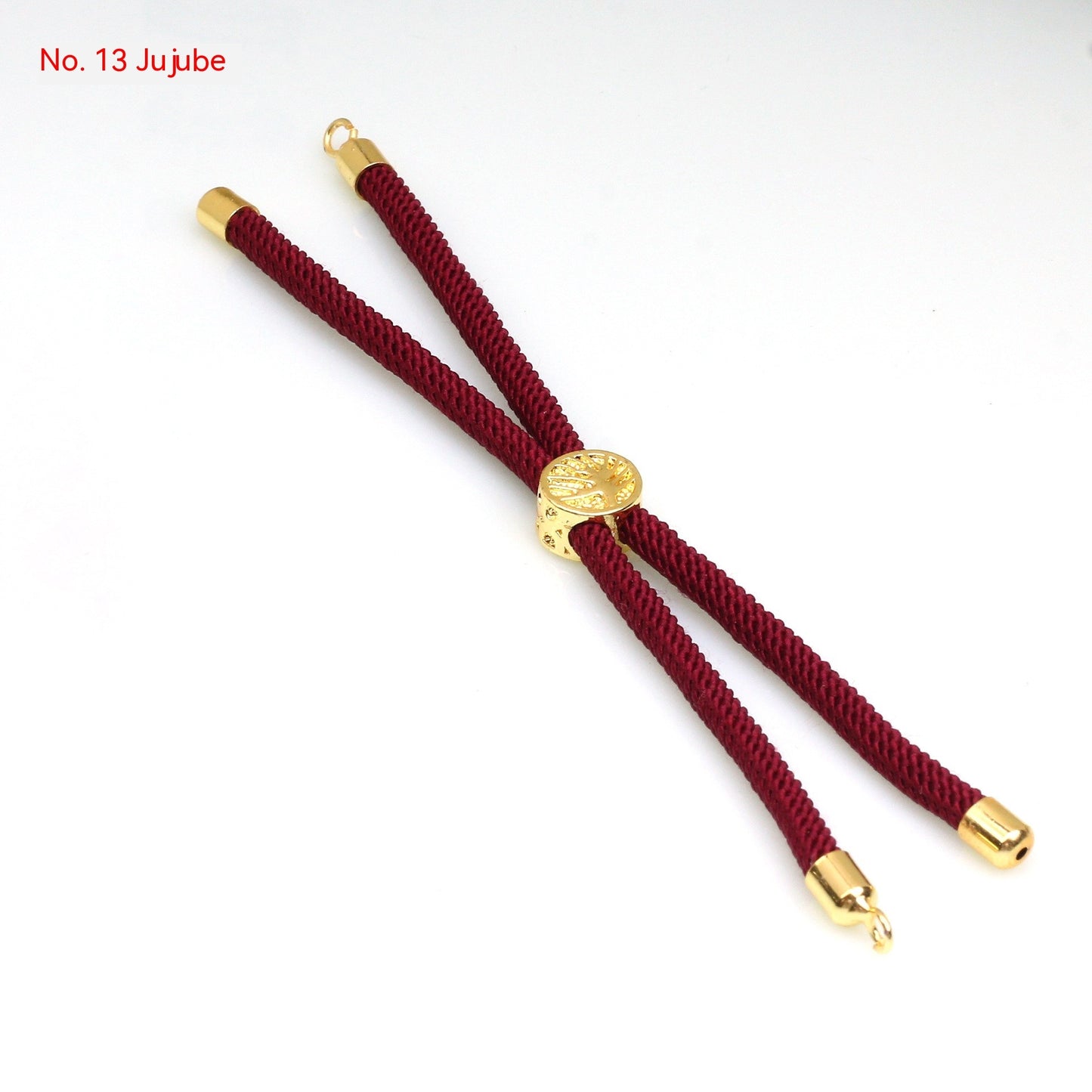 18K Bag Gold Buckle Color Retention 3MM Milan Bracelet Bracelet Adjustable Push-pull Semi-finished Product Accessories