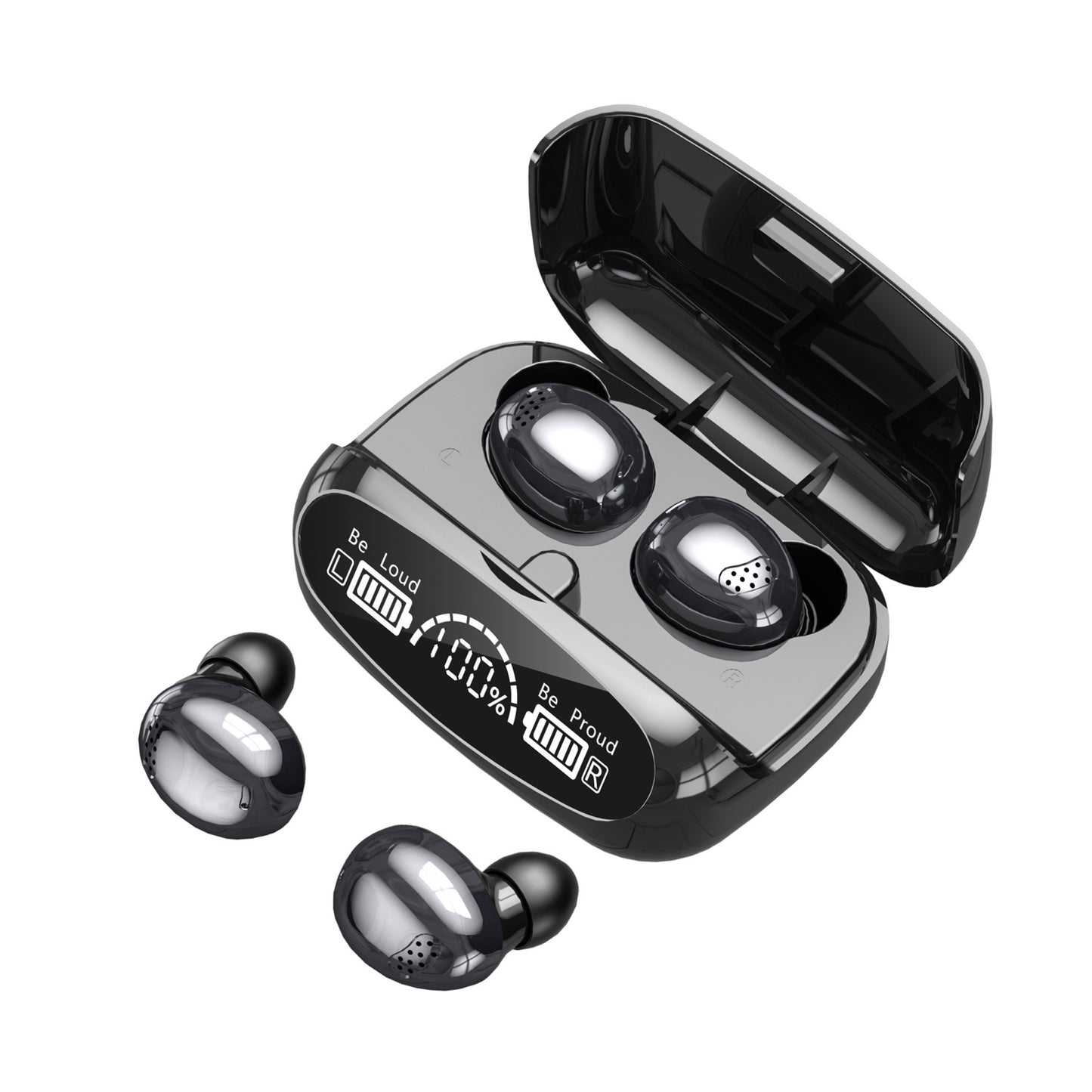 Écouteurs Bluetooth TWS haute puissance M10 technologie noire écouteurs de sport