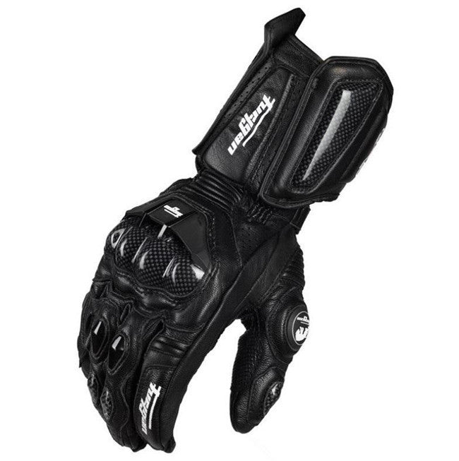 Gants de moto en carbone respirant, en Fiber de cuir, résistants aux chutes, quatre saisons