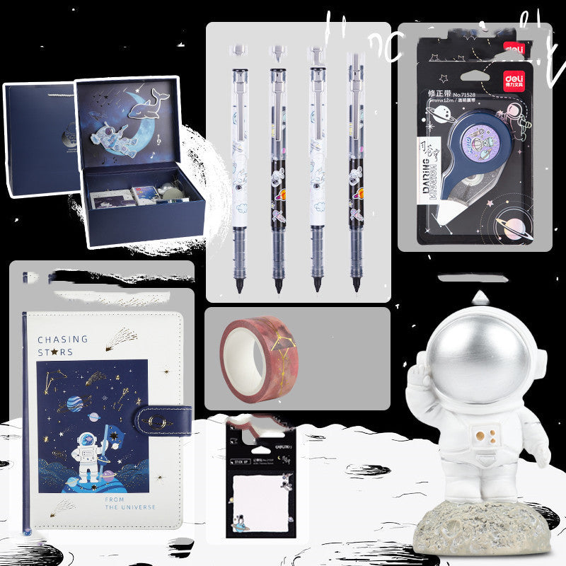Ensemble de papeterie d'exploration de l'univers et de la galaxie, coffret cadeau d'anniversaire, carnet d'astronaute, livre à main créatif
