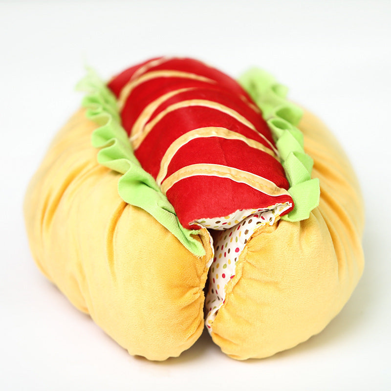 Tenue de transformation de vêtements de hot-dog pour chien