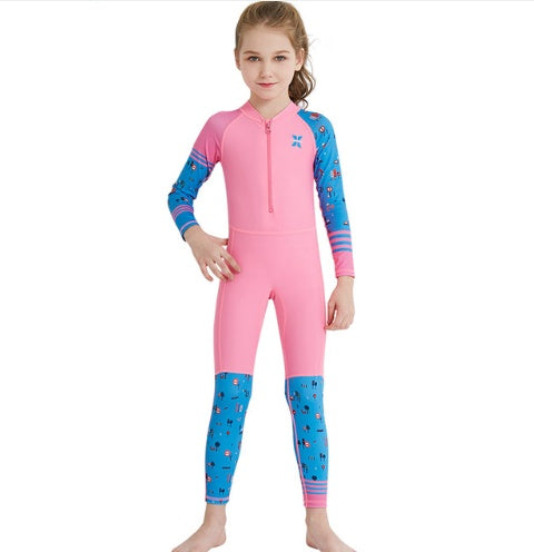Combinaison de plongée à séchage rapide pour enfants, filles et garçons, combinaison de plongée en apnée à manches longues, taille de maillot de bain pour enfants, protection solaire