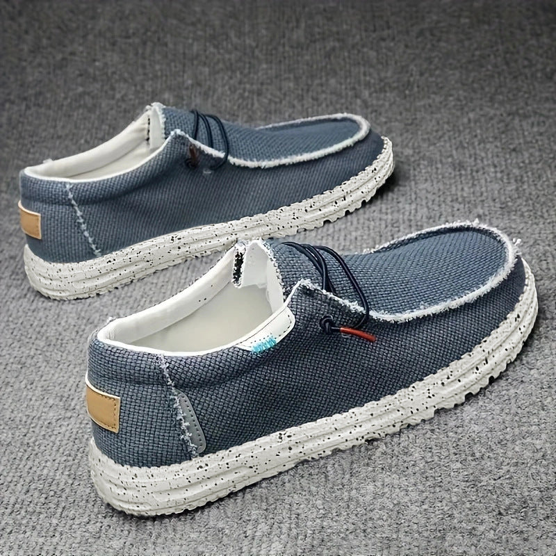 Chaussures respirantes en toile à enfiler pour hommes d'automne