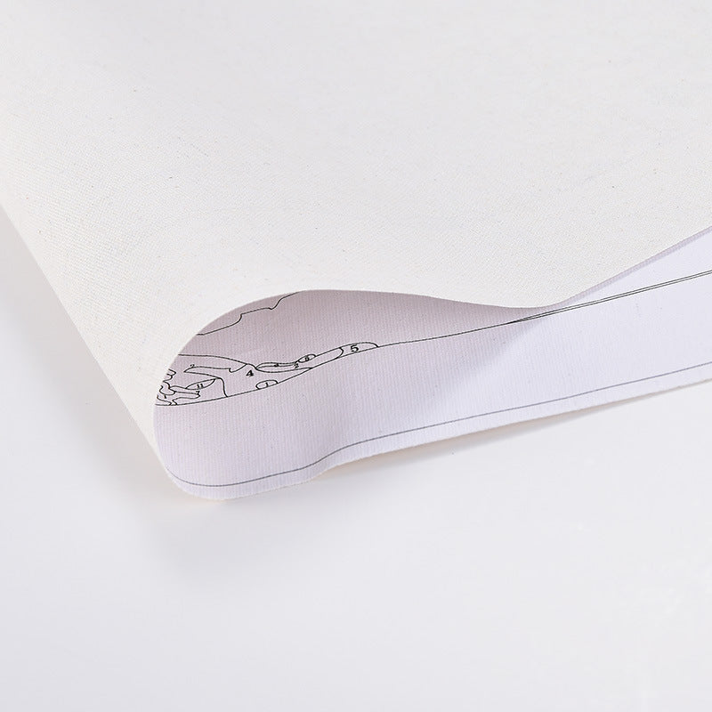 Patrón de villa con vista al mar 40*50 pintura al óleo digital sin marco DIY