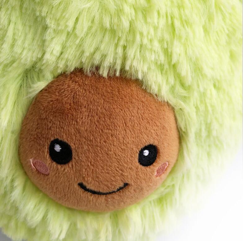 Oreiller en peluche avocat