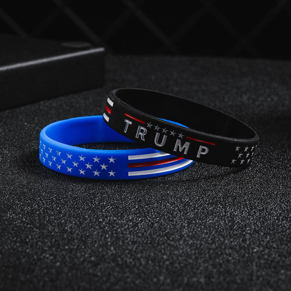 US Presidential Election Silicone Bracelet Fashion Sports Rubber Wrist Strap