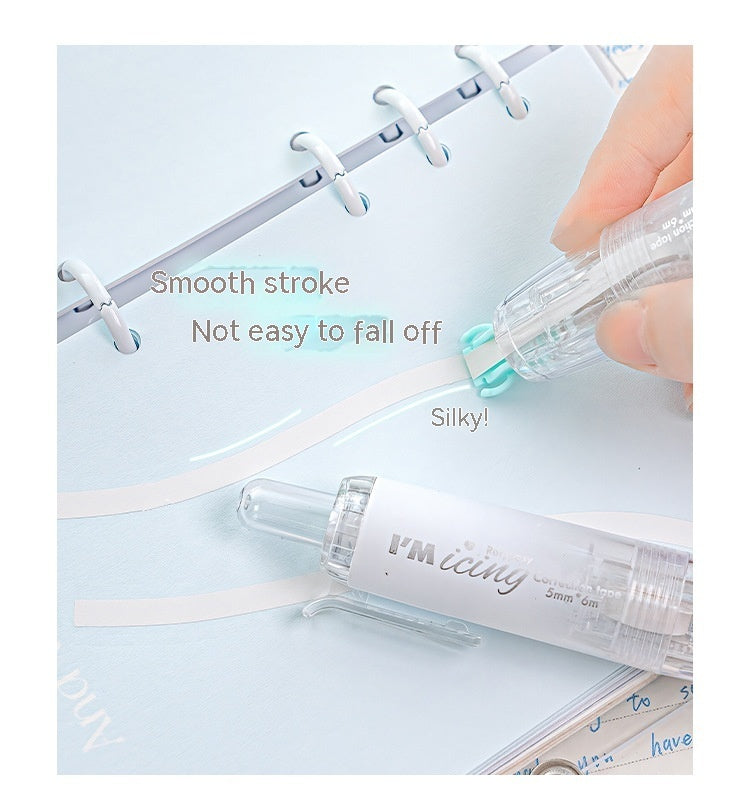 ICE Grâce à la bande de correction de presse, les étudiants peuvent changer la bande de correction de base