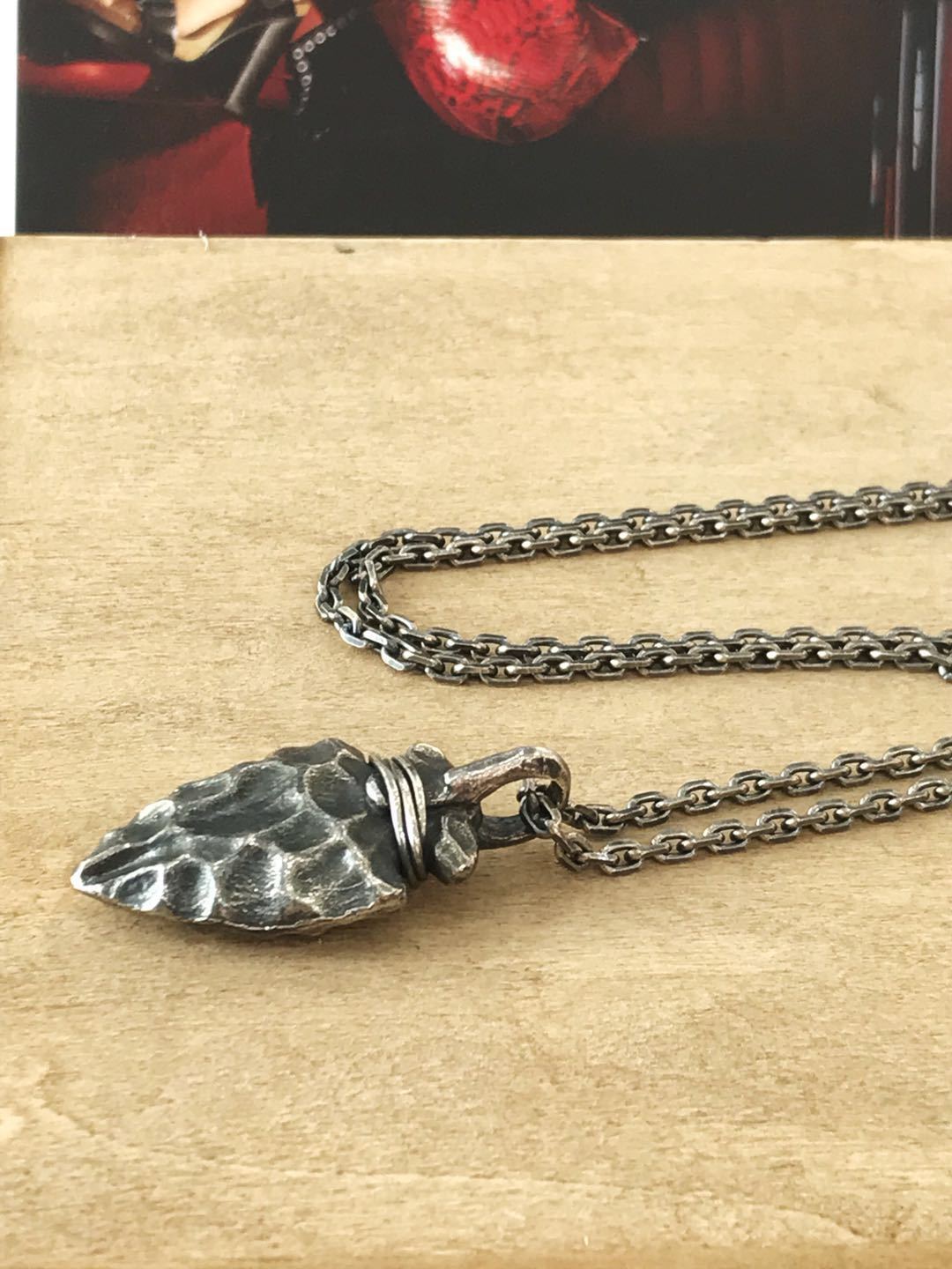 Retro 925 Silver Antique Finish Personality Boat Anchor Head Pendant