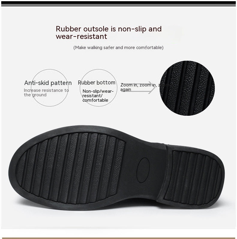 Botas Martin altas informales de negocios con patrón de agarre para hombre