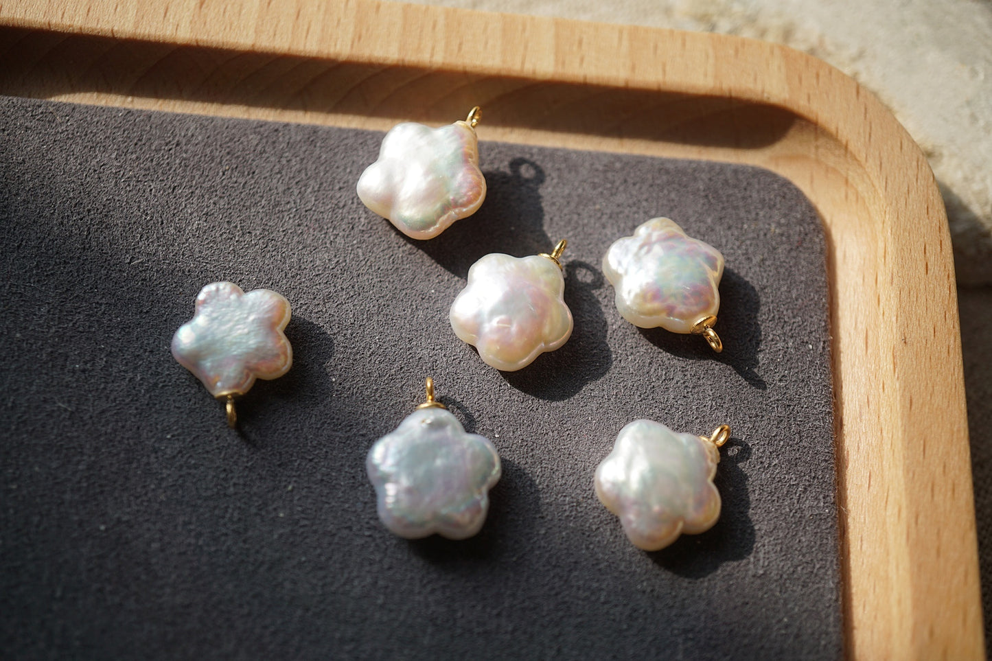 Xingyue Aurora Powder Earring Bracelet Accessories Natural Freshwater Pearl Pendant Silver Plated