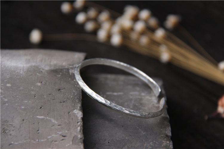 925 Thai Silver Retro Bracelet Handmade Personality Stylish Adjustable Sterling Silver Bracelet