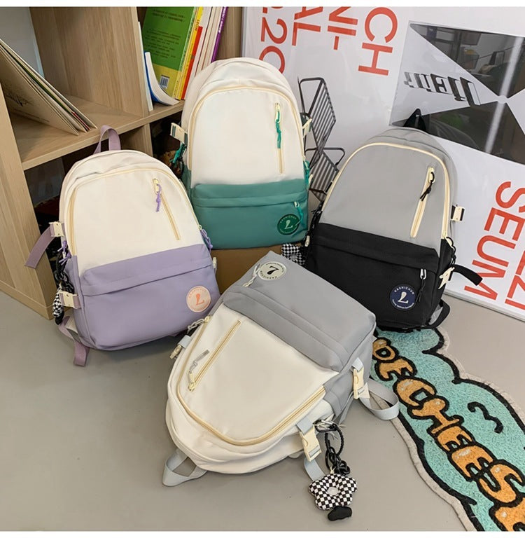 Sac à dos simple pour femme Sac à dos de grande capacité