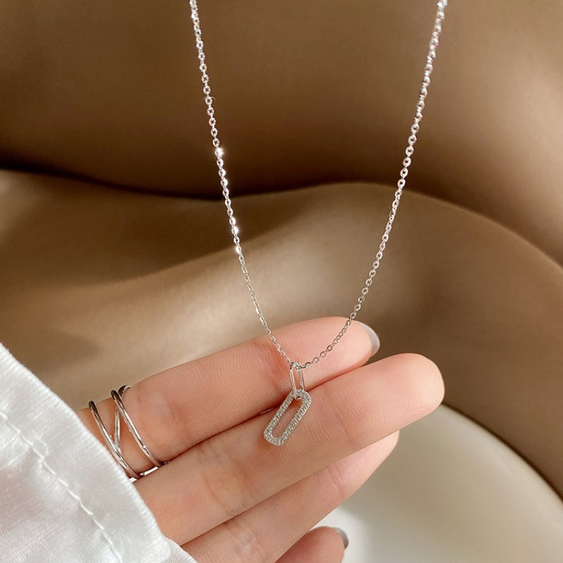 S925 Sterling Silver New Style Clip Necklace For Women