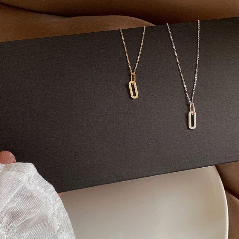 S925 Sterling Silver New Style Clip Necklace For Women