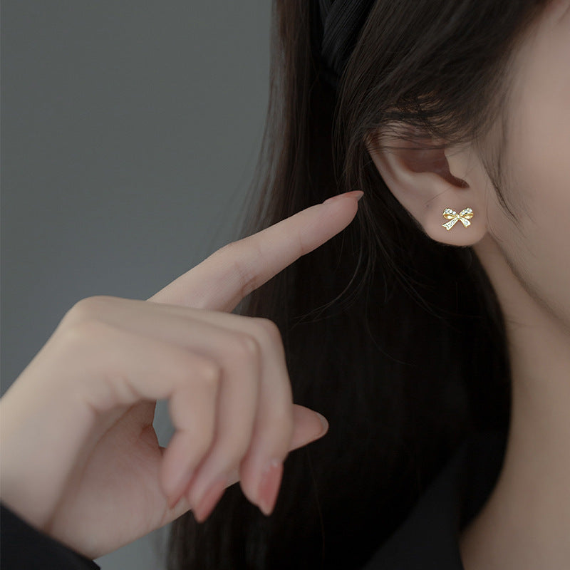 S925 Silver Korean Style Summer Women's Cute Earrings
