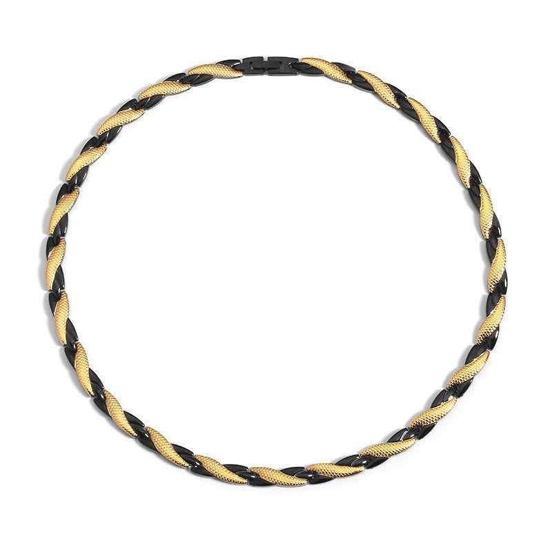 Collier en acier titane à motif de Dragon de mode, luxe simple et léger