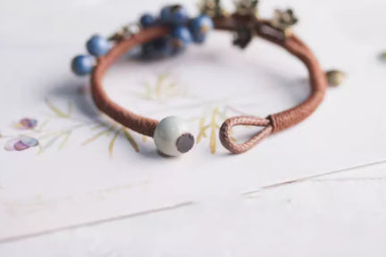 Blue Enchantress Artistic Retro Mori Style Bohemian Bracelet