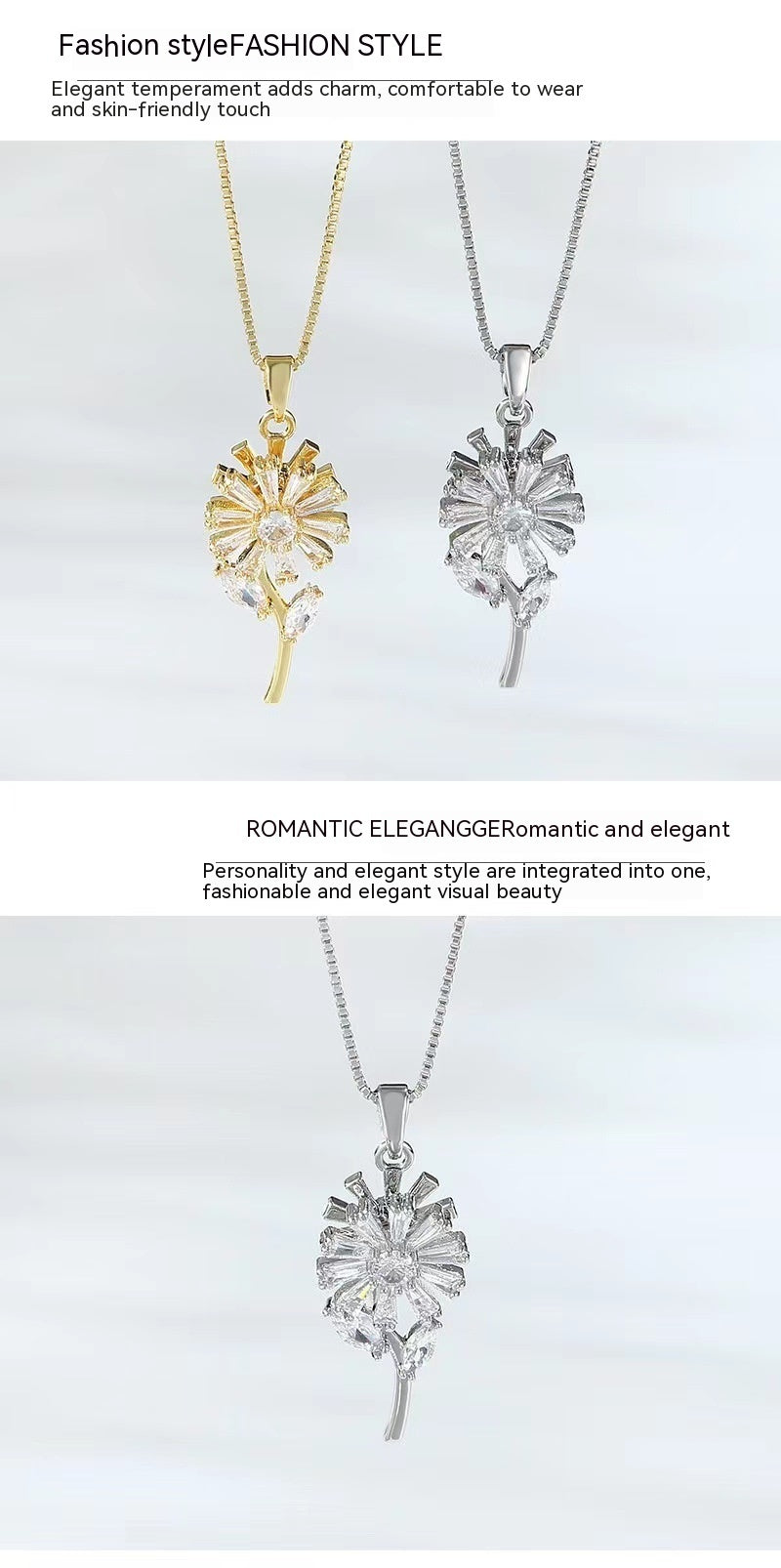 Rotating Little Necklace Female Niche