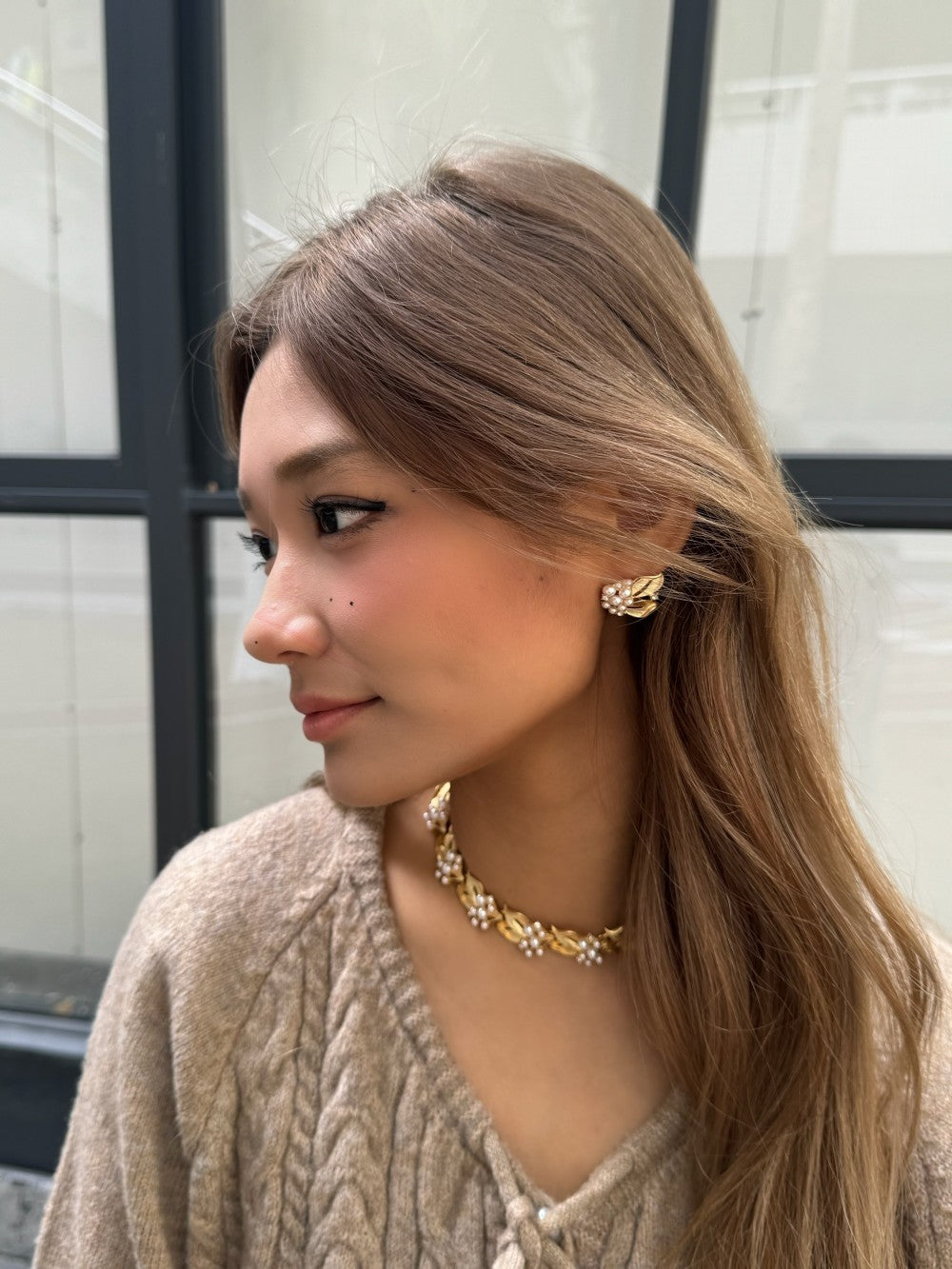 Non-pierced Retro Osmanthus Fragrans Middle-ancient Ear Studs
