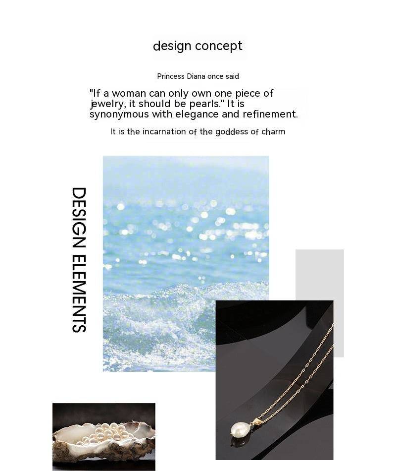 Perle d'eau douce naturelle ovale baroque