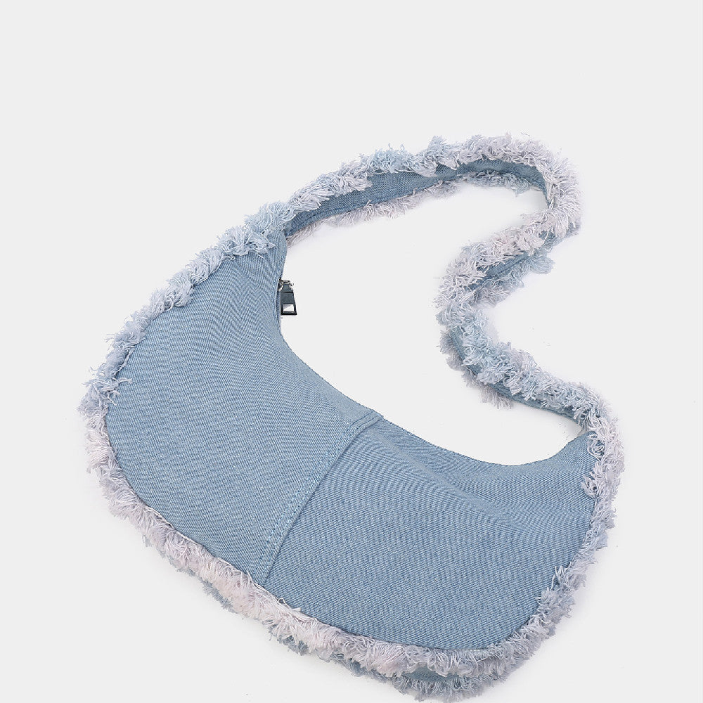Bolso de hombro casual de mezclilla para mujer