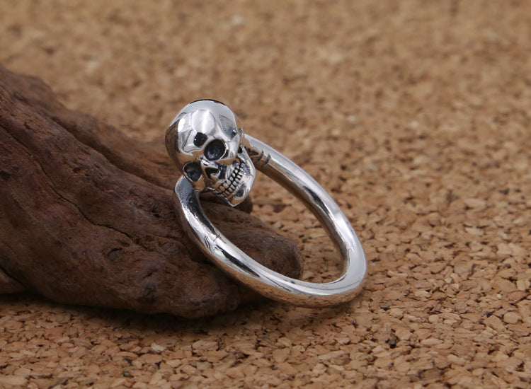 S925 Sterling Silver Ring Vintage Thai Silver Ornament Korean Style