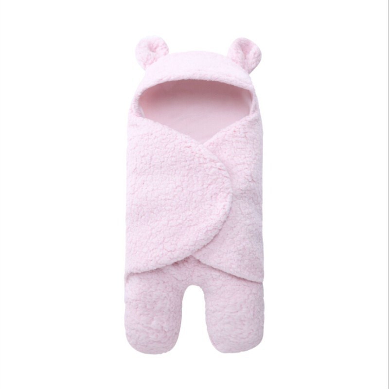 Enveloppe de sac de couchage pour bébé, couverture d'emmaillotage d'hiver pour nouveau-né