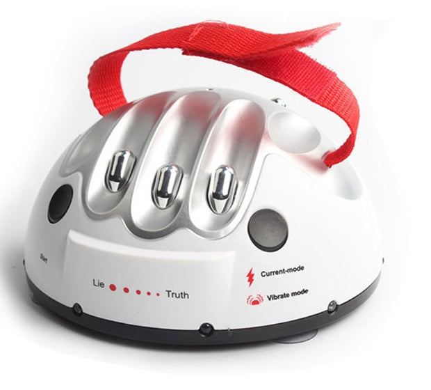 Mini Detector de mentiras de descarga eléctrica para toda la persona, juego de mesa ordenado, máquina de fiesta, juguete de descompresión de gran aventura que habla la verdad