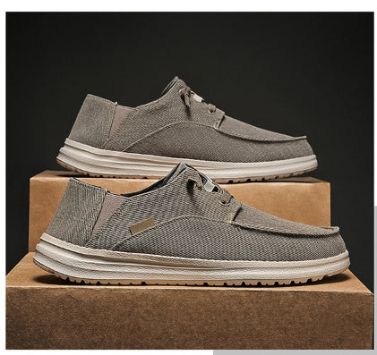 Large Size Canvas Shoes Men's Casual Loafers Old Beijing Cloth