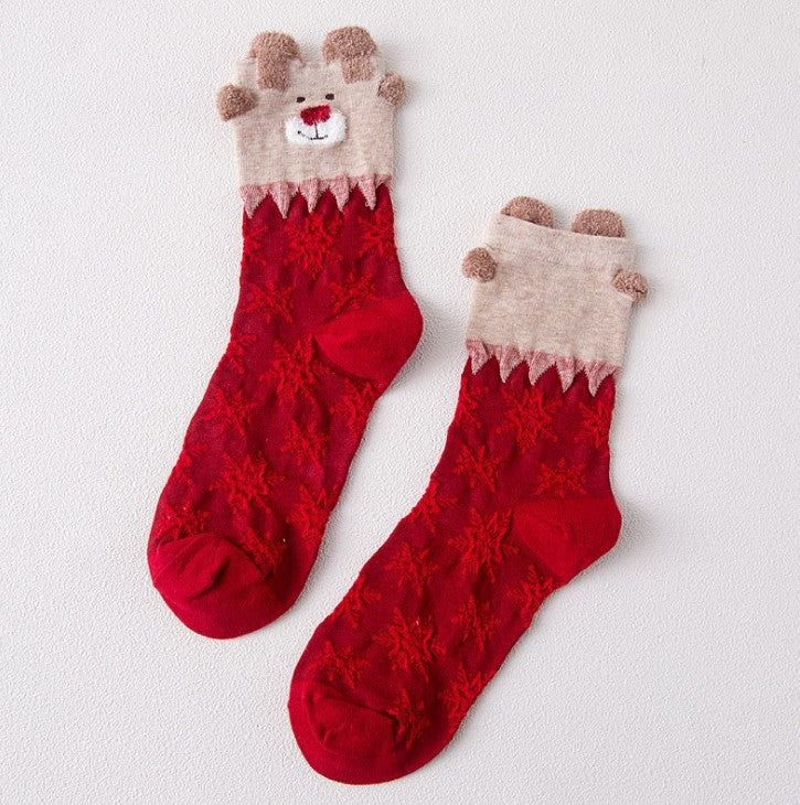 Chaussettes de Noël mignonnes du Père Noël