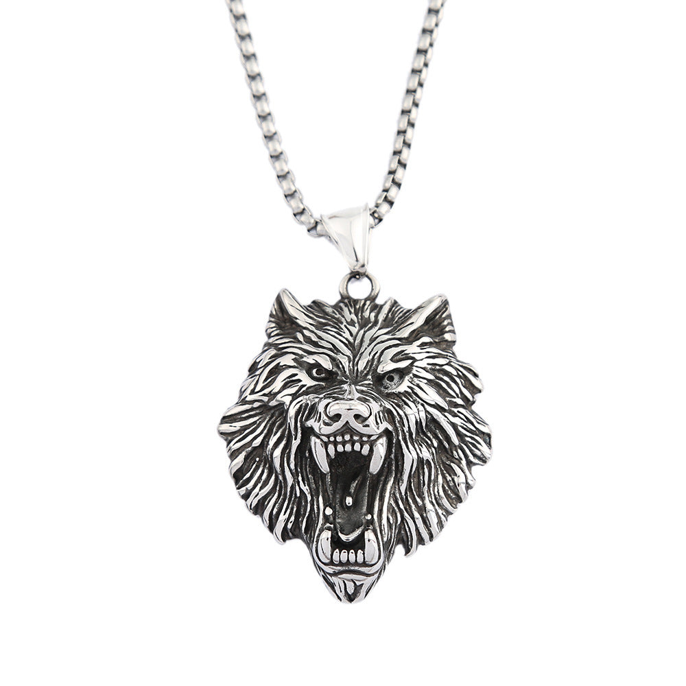 Power Style Personalized Stainless Steel Viking Hip Hop Retro Titanium Steel Men's Necklace