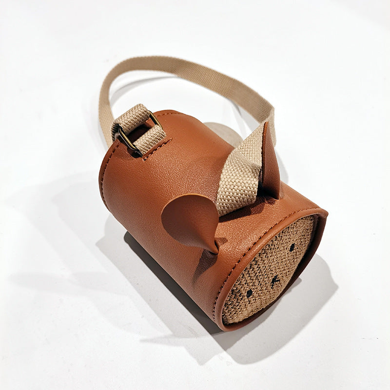 Riñonera para niños con forma de cubo de conejo 3D