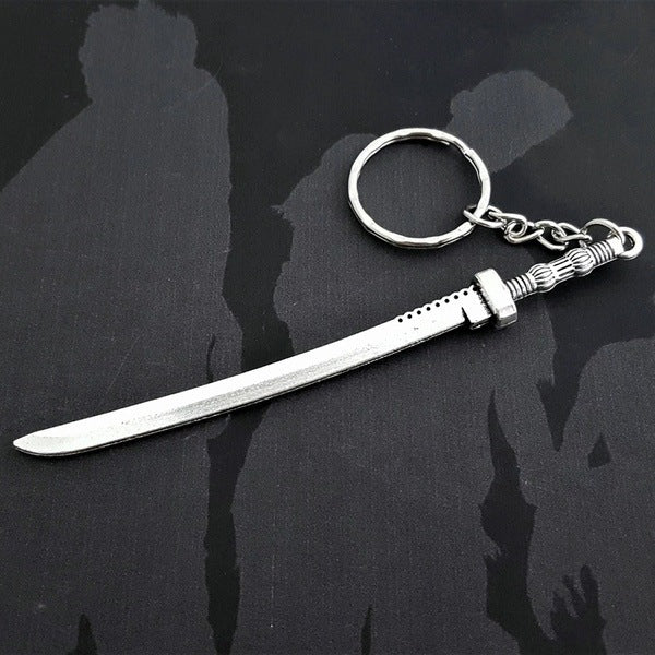Llavero Zombie Katana inspirado en el llavero de espada samurái