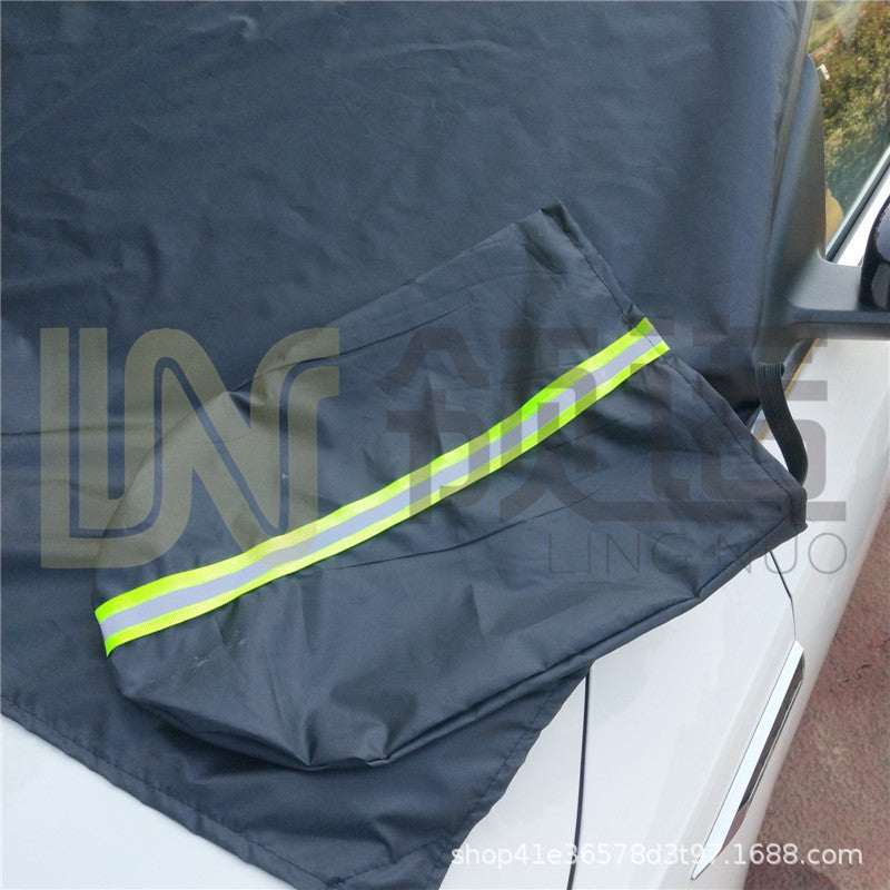 Protector de nieve magnético para coche.