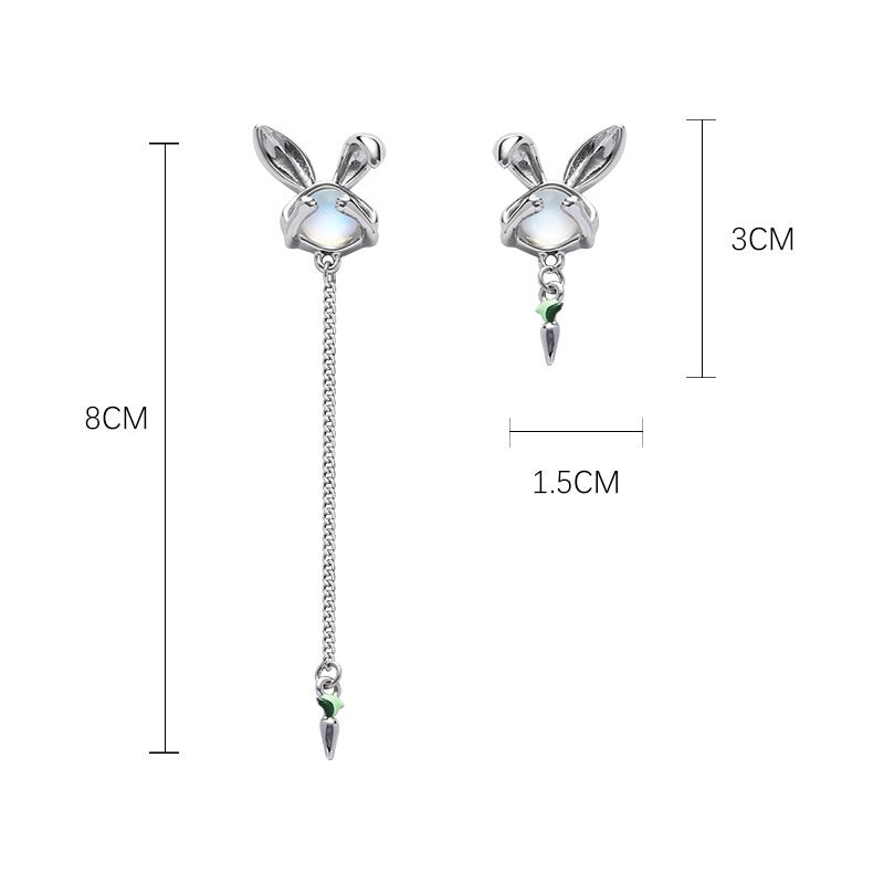 Original Moonstone Mild Luxury Retro Frosty Style Earrings