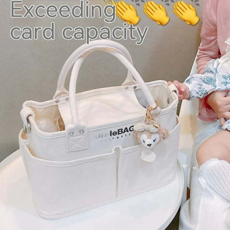 Multifunctional Baby Women's Crossbody Large Capacity Portable Canvas Bag