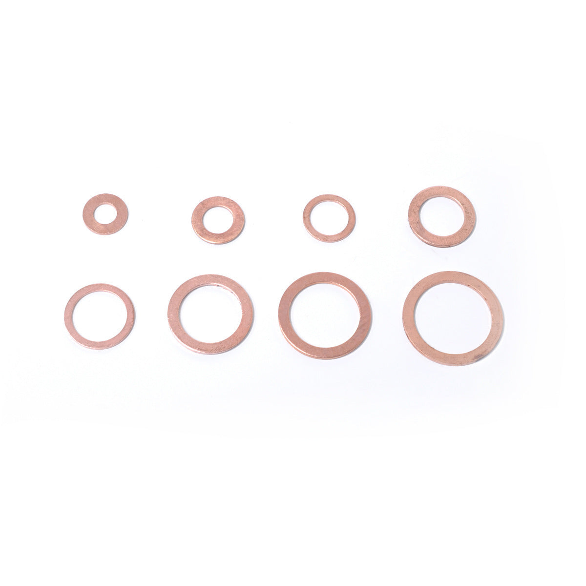 120pcs Copper Gasket Box, Annealing Oil Seal Copper Gasket Set