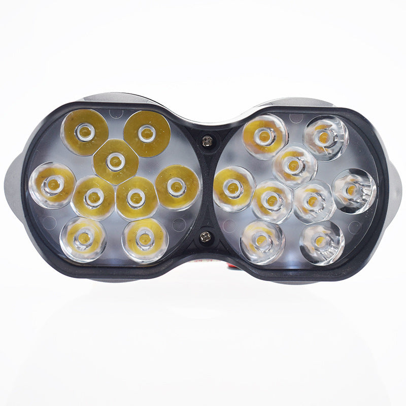 L15 Faros LED para motocicleta Luces externas para automóvil eléctrico 9 Cuentas 18 Cuentas Luces Dobles Destacados Focos concentrados de 9 V-85 V