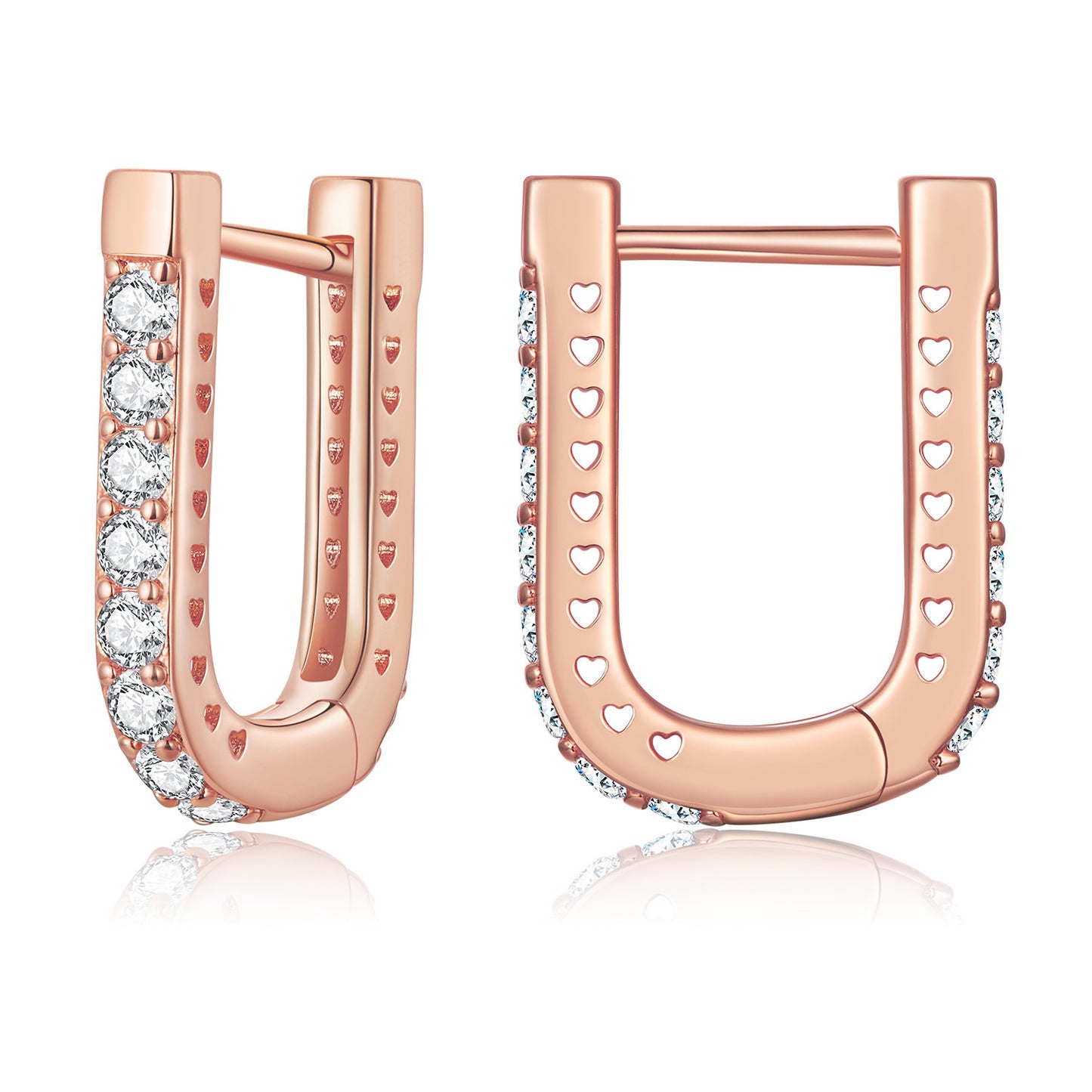 Clip d'oreille classique en forme de U, vêtements personnalisés européens et américains, perceuse de gang, boucles d'oreilles en alliage de cuivre