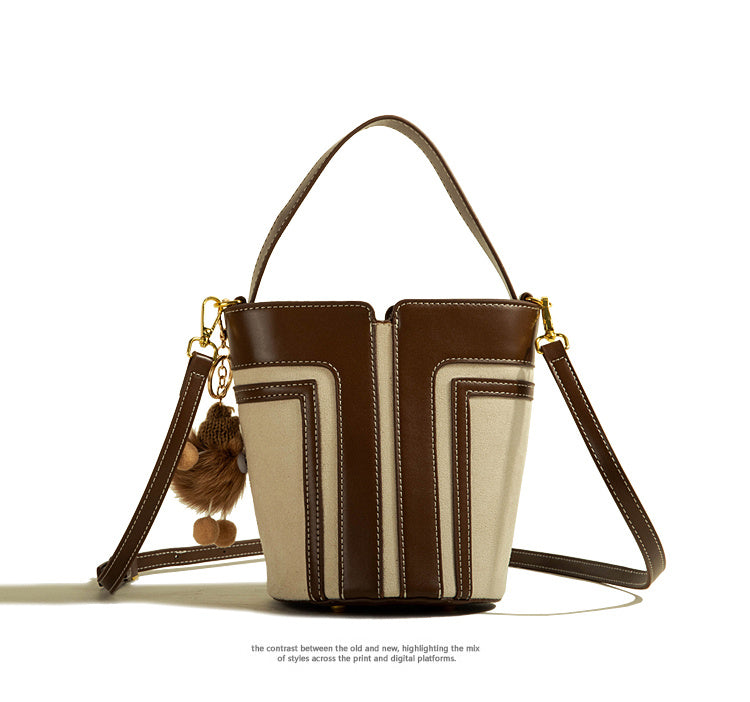 Bolso tipo cubo Bolso de mano para mujer con textura avanzada