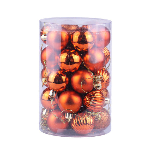 Juego de 34 bolas navideñas Adornos navideños de 4 cm