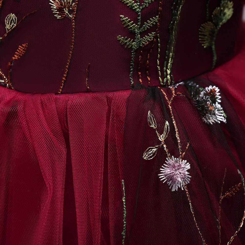 Vestido infantil bordado 4-15 años