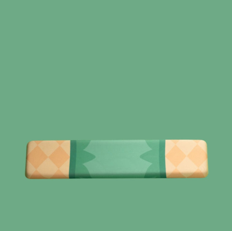 Tapis de souris de poignet de support de main de clavier de mousse de mémoire de fruit d'ananas