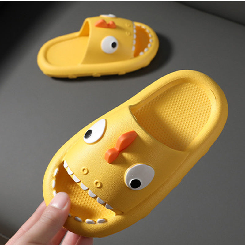 Pantoufles de requin pour enfants, chaussures de douche antidérapantes pour garçons et filles